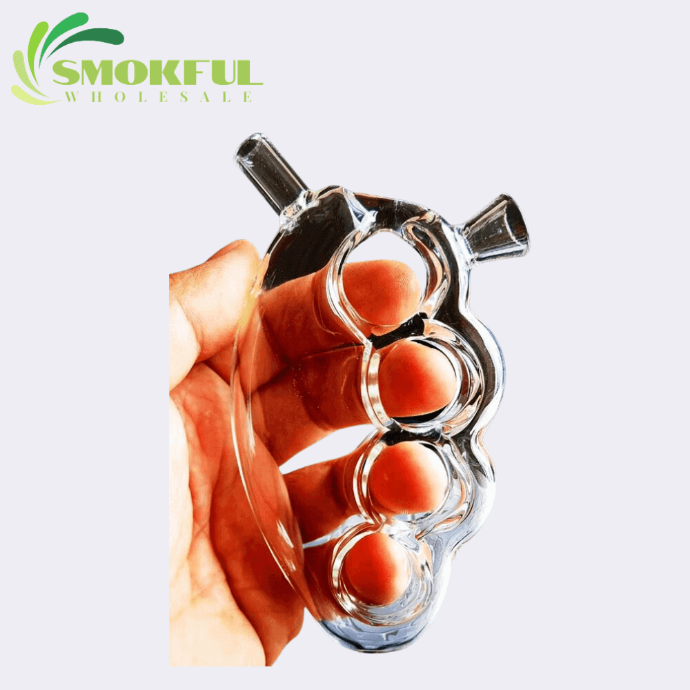 glass-brass-knuckle- bubbler-wholesale