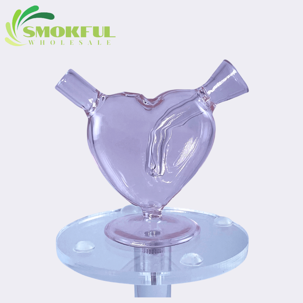 pink-heart-mini-joint- bubbler pink heart mini joint bubbler